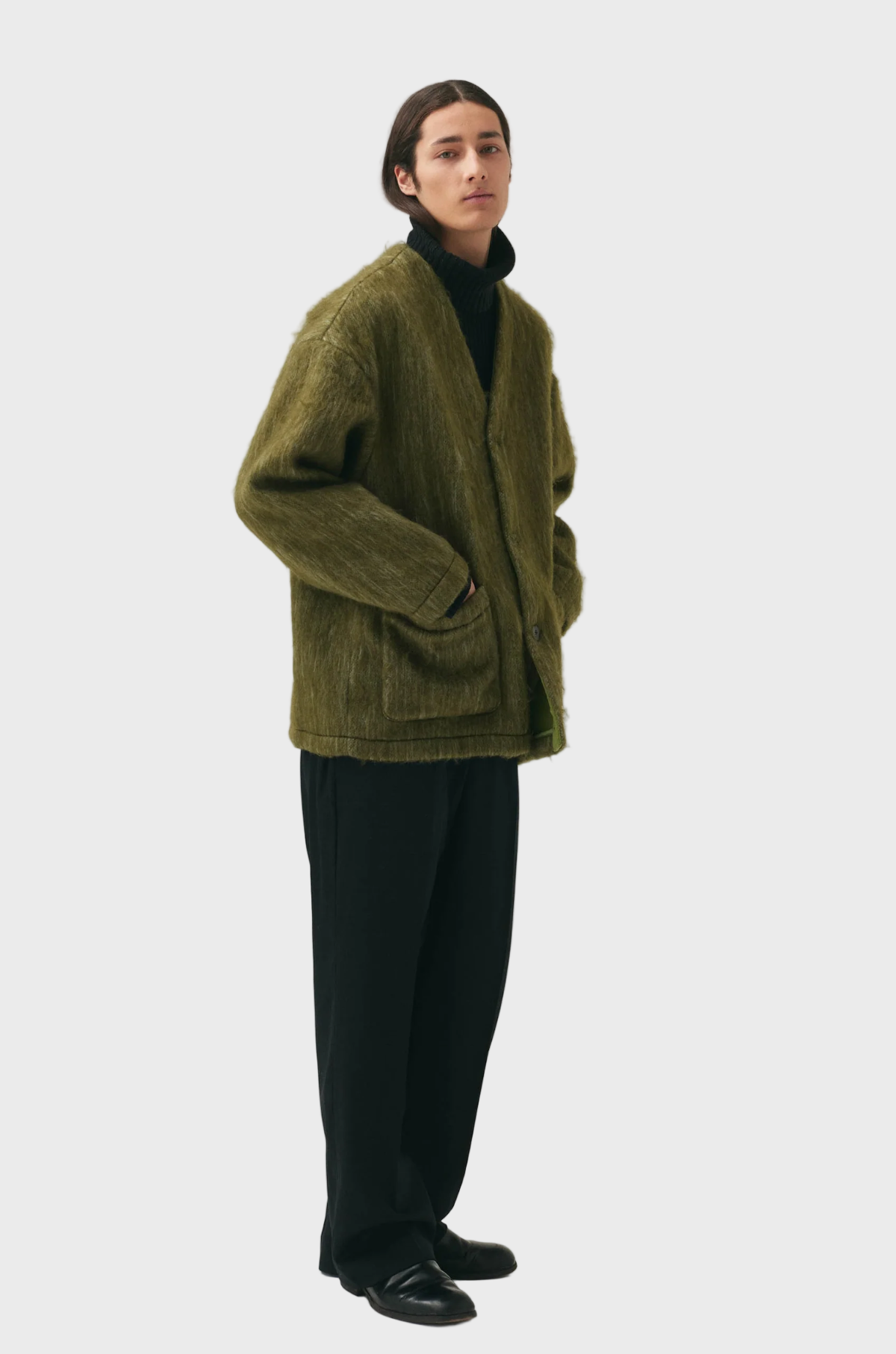 Welter Shelter - Cardi Bonded Shaggy Wool Green
