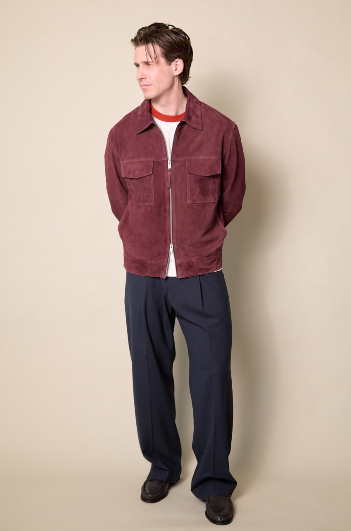 Arma - Kale Goat Suede Sturdy Jacke Shiraz