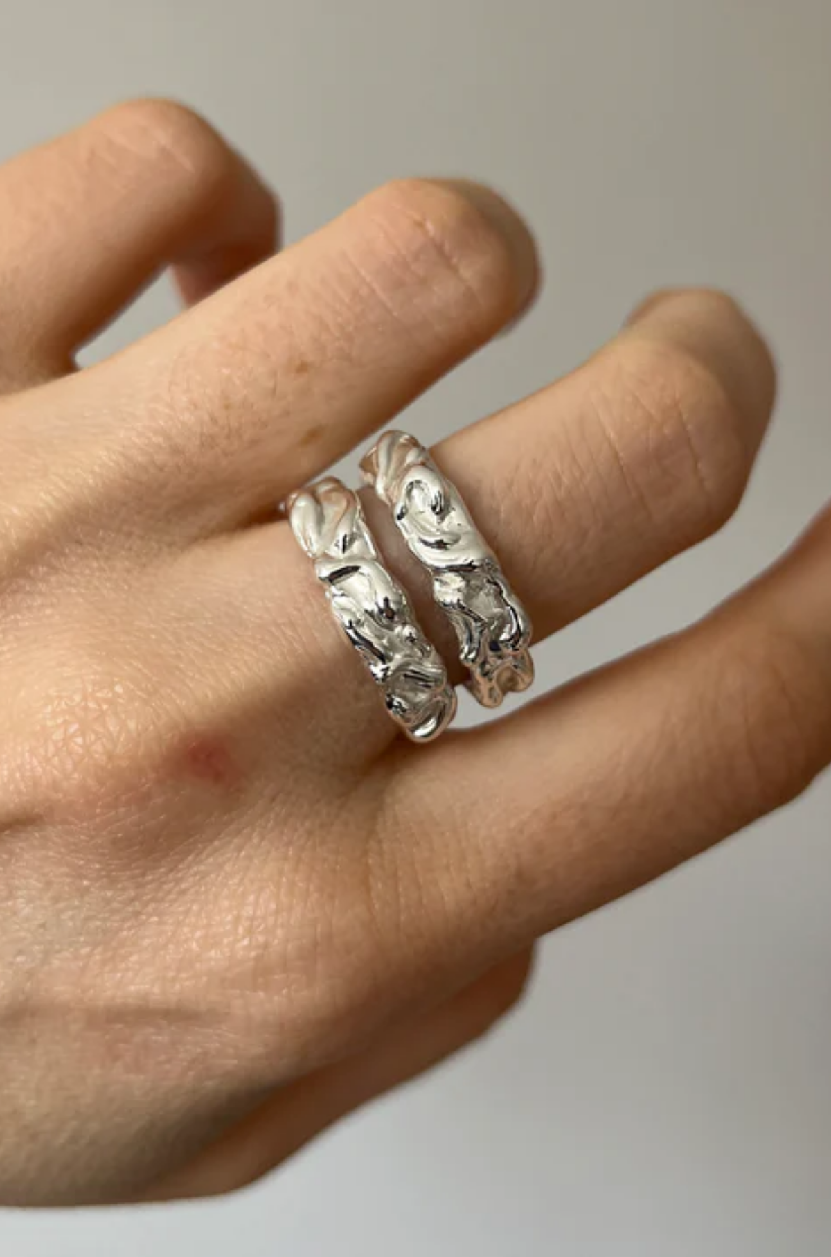 Ursina - Silver Double Circe Ring