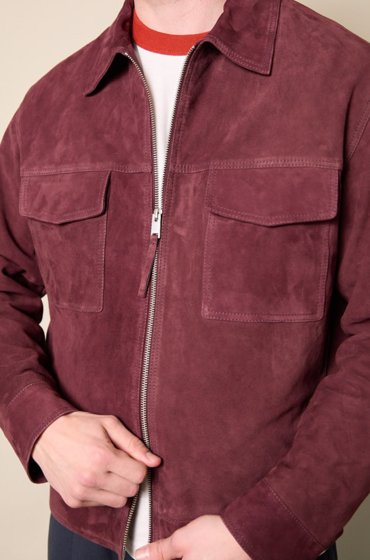 Arma - Kale Goat Suede Sturdy Jacke Shiraz