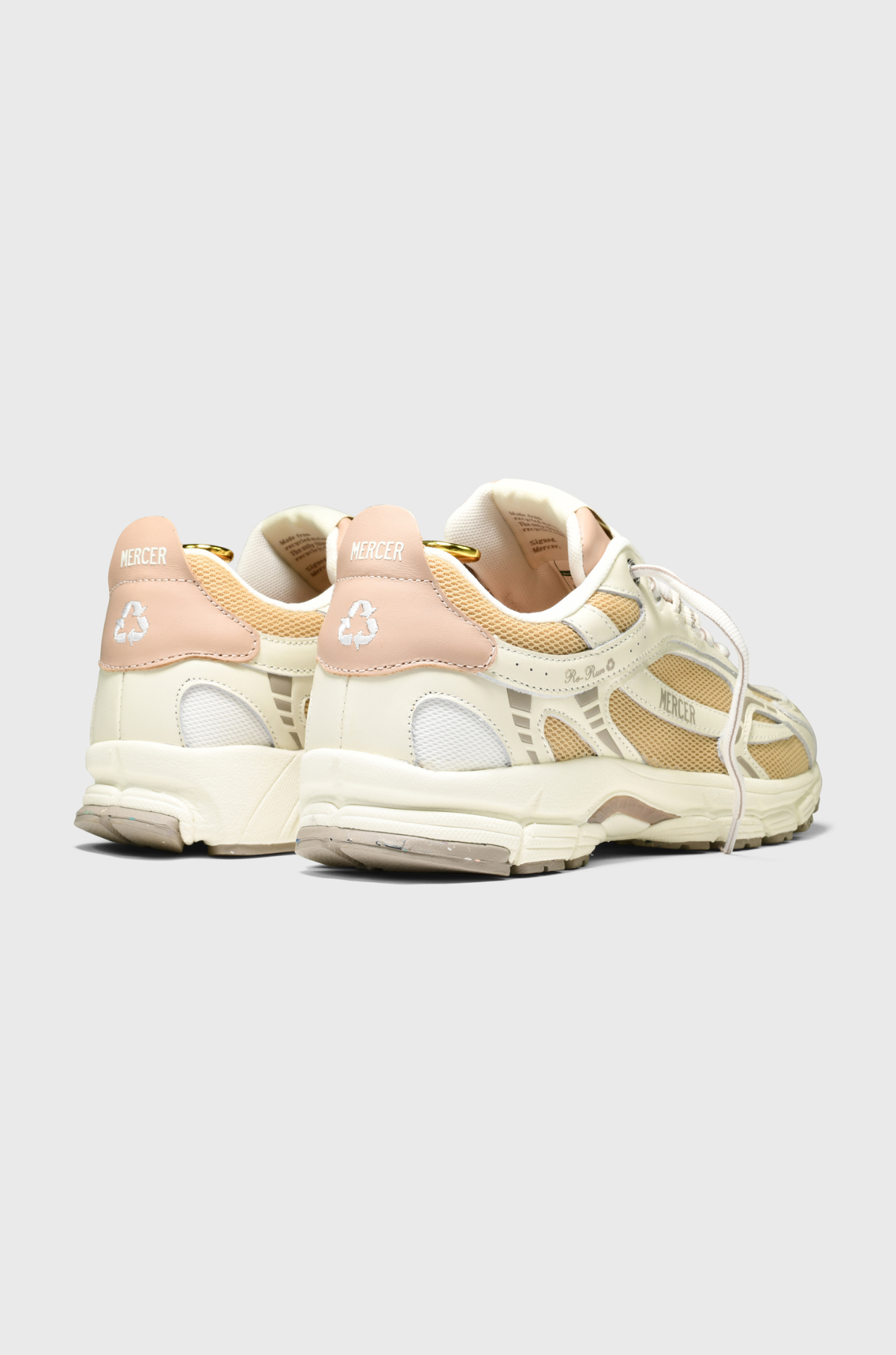 Mercer - The Re-Run Nappa White/Gold