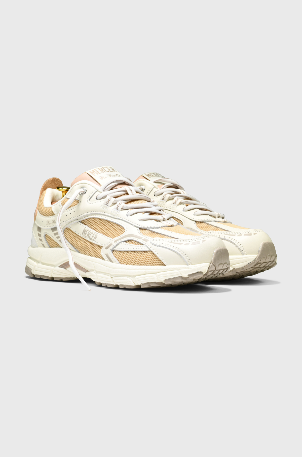 Mercer - The Re-Run Nappa White/Gold