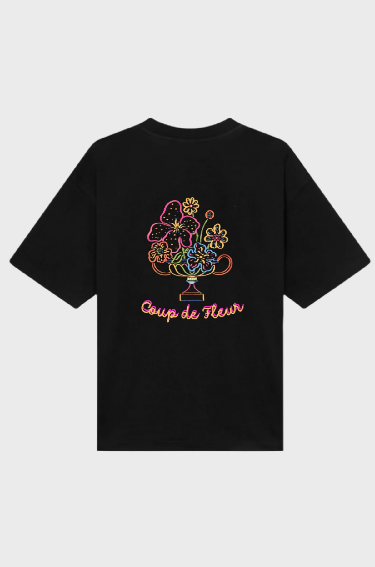 Lola -Made in France Tee Coup Fleur Black