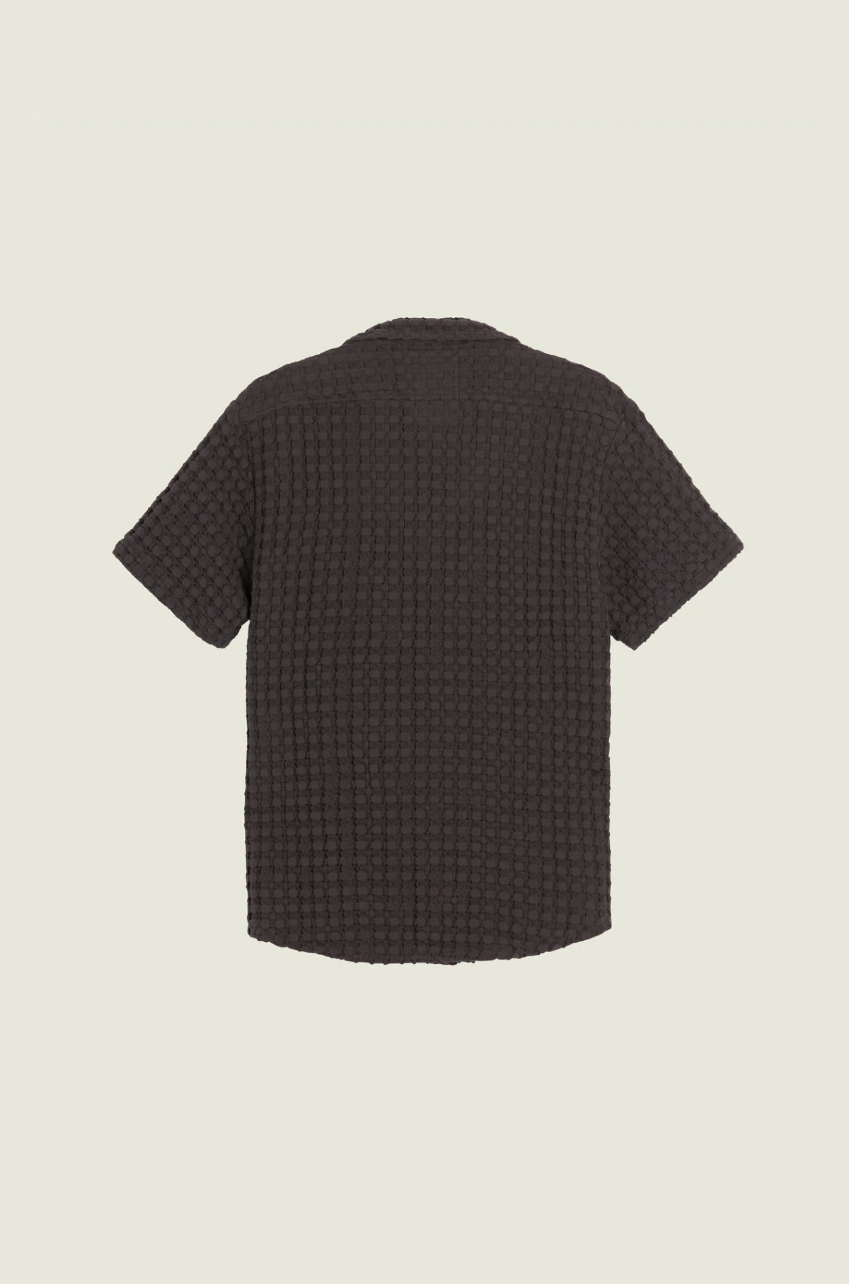 OAS - Nearly Black Cuba Waffle Shirt