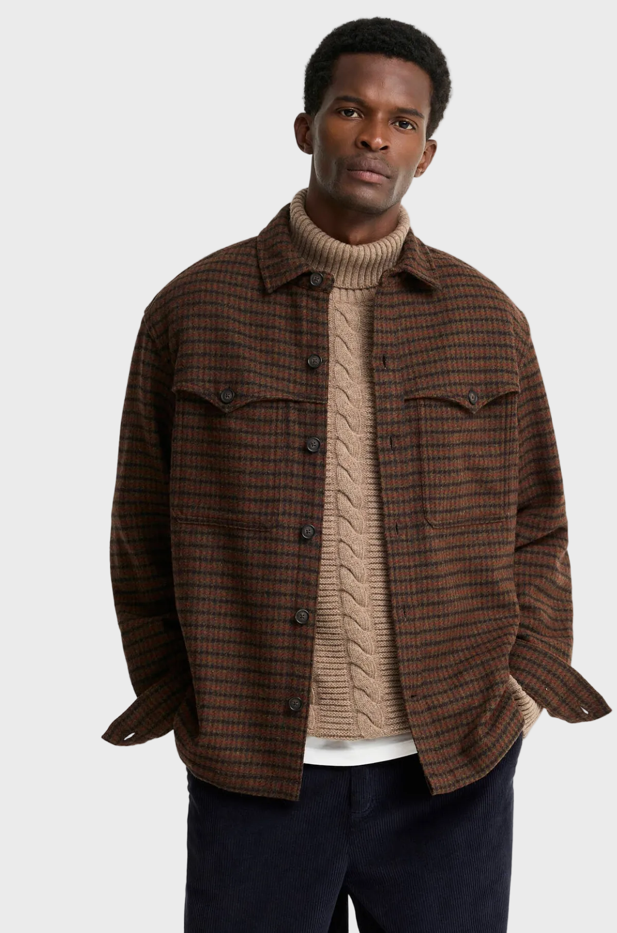 Barbour Heritage Plus - Overshirt Hatfield Houndstooth