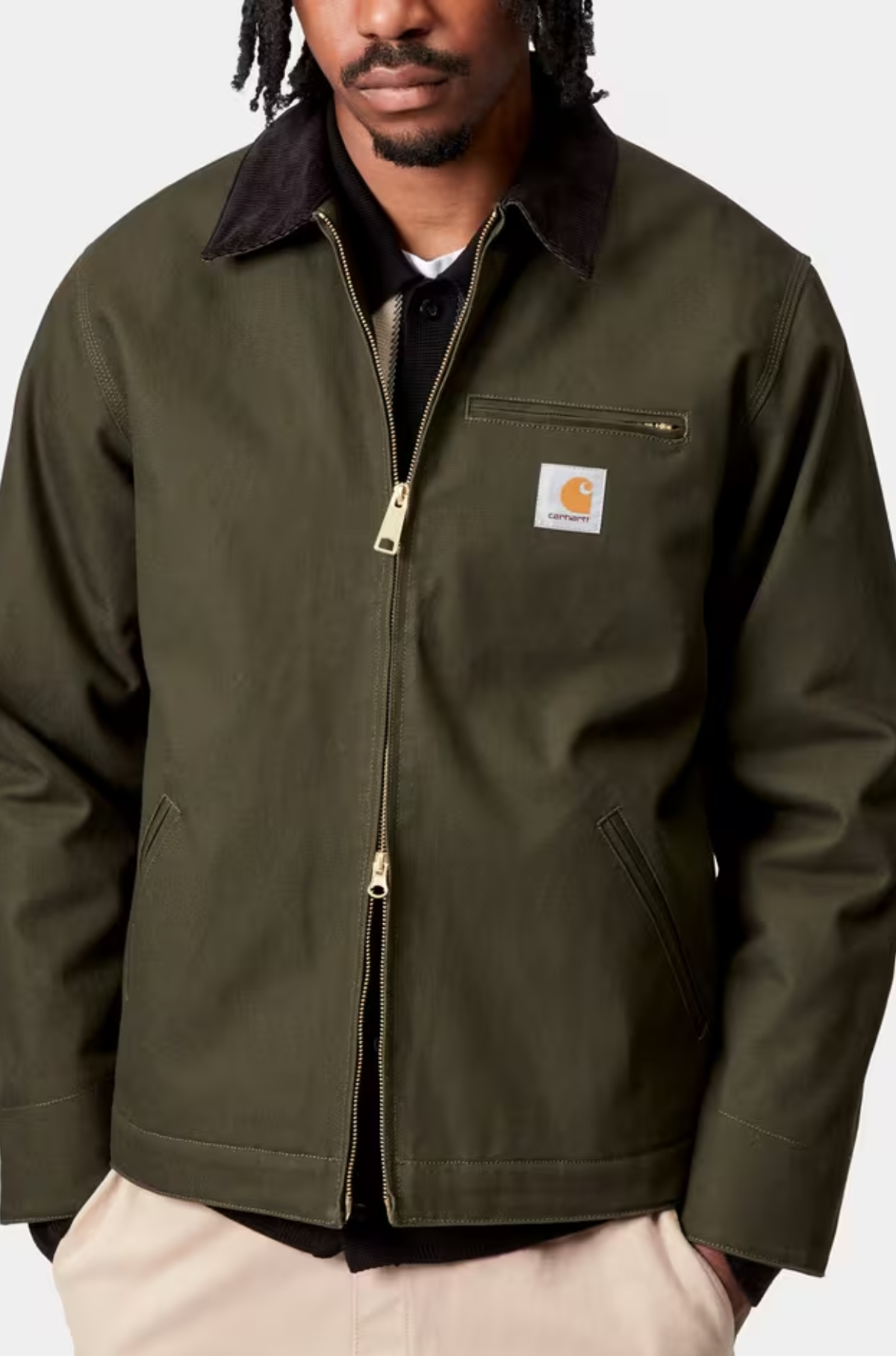 Carhartt WIP - Detroit Jacket (Winter) – Olive/Black Rigid 11
