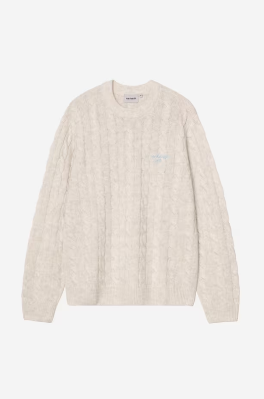 Carhartt WIP - Signature Sweater Fleur de Sel / Citadel