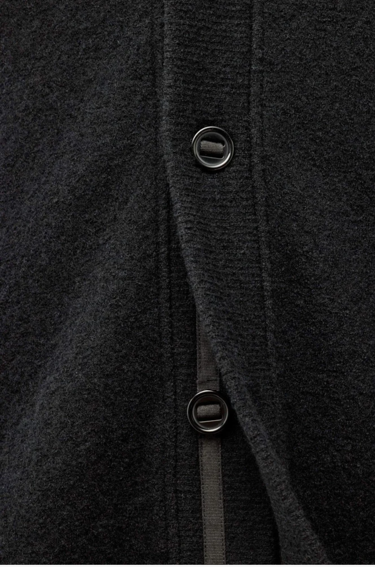 Cesar Equipment - Seaham Boiled Wool Cardigan Black