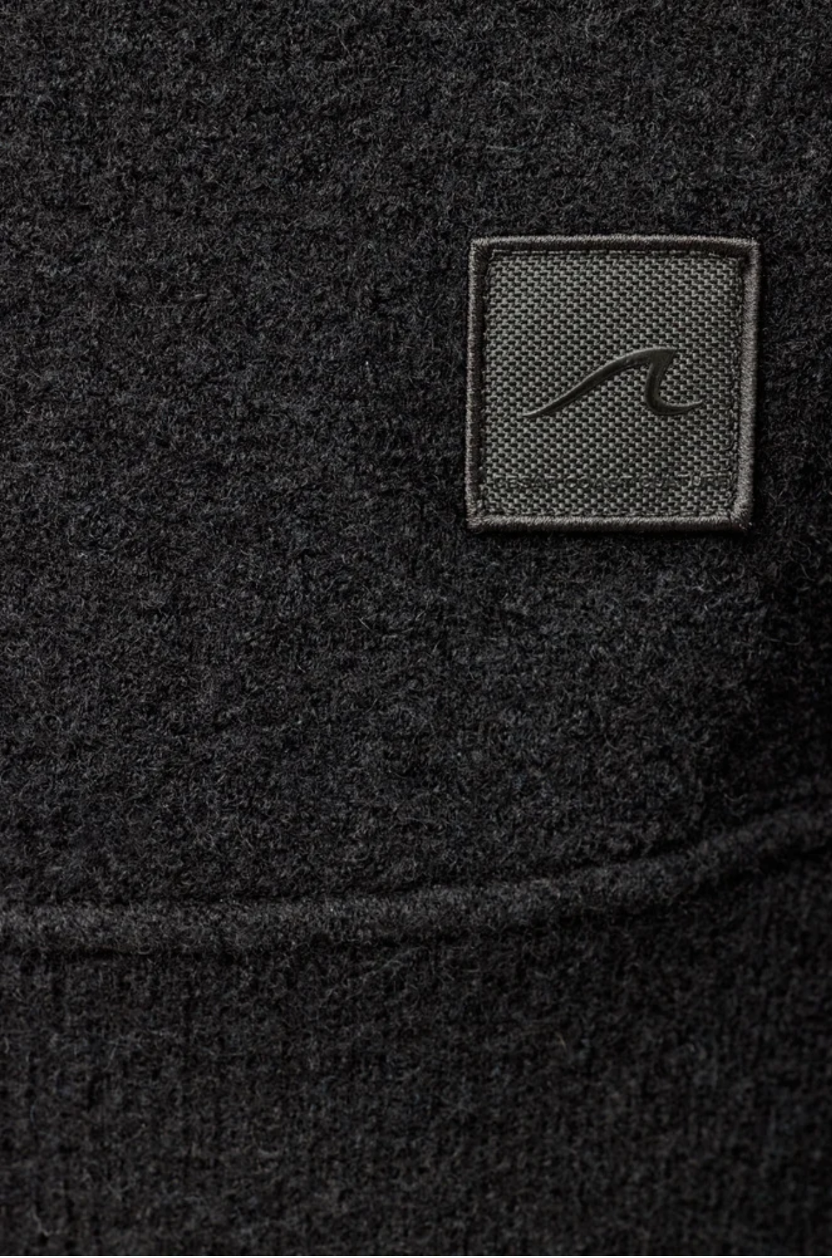 Cesar Equipment - Seaham Boiled Wool Cardigan Black