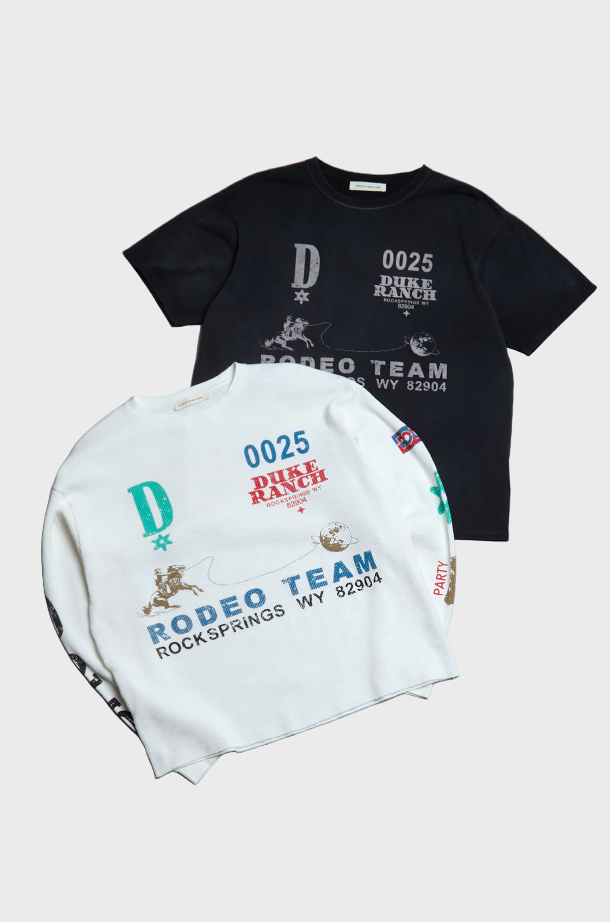 Duke & Dexter - Rodeo Team Vintage White Waffle Long-Sleeve