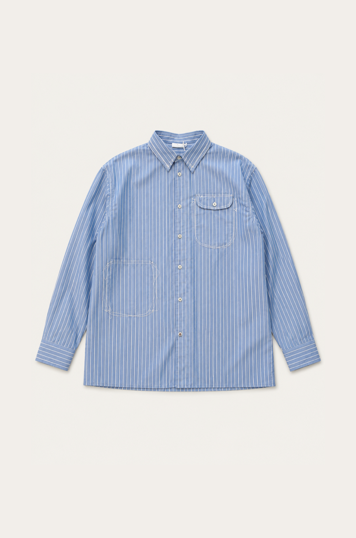 A New Time - Cheng Shirt Blue Stripe