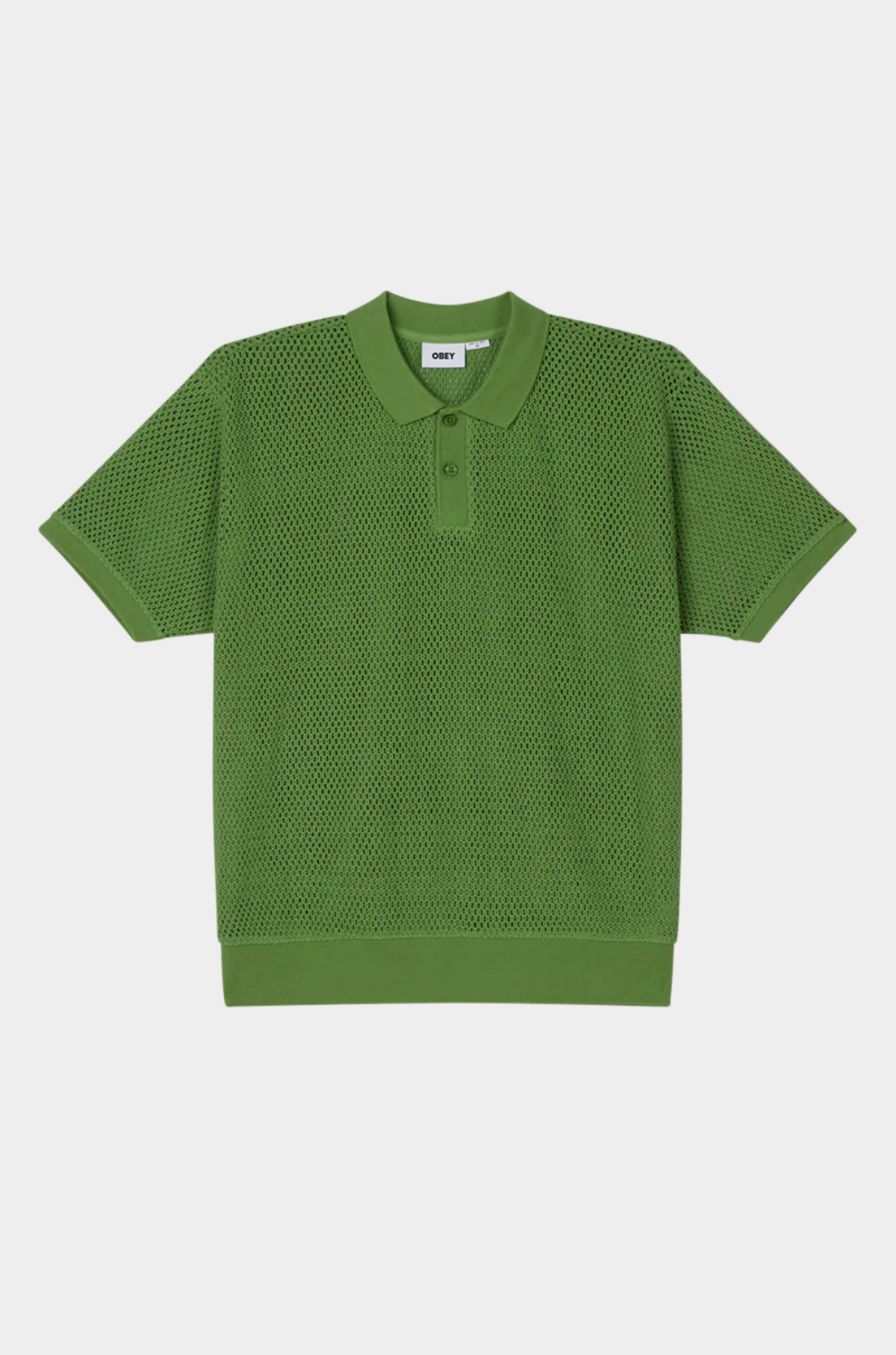 Obey - Saratoga Mesh Polo Piquant Green