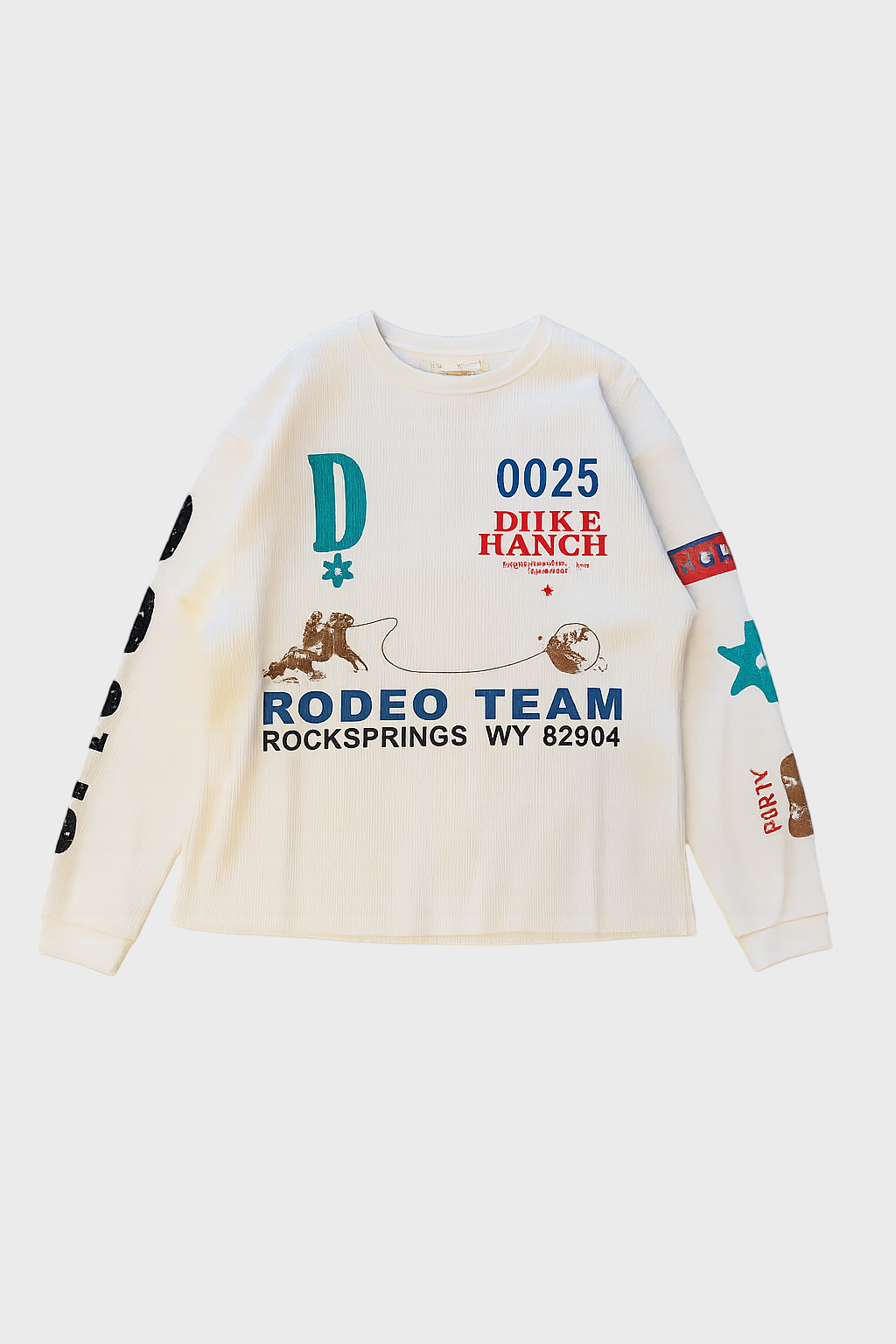Rodeo Team Vintage White Waffle Long-Sleeve