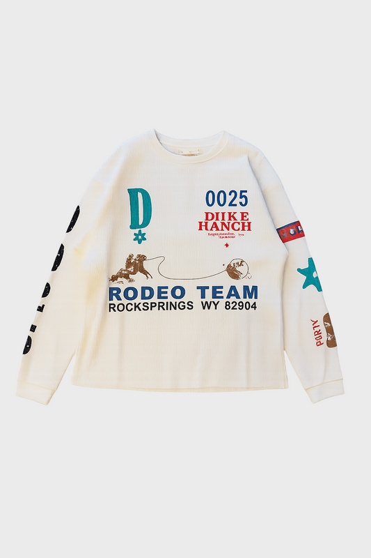 Rodeo Team Vintage White Waffle Long-Sleeve
