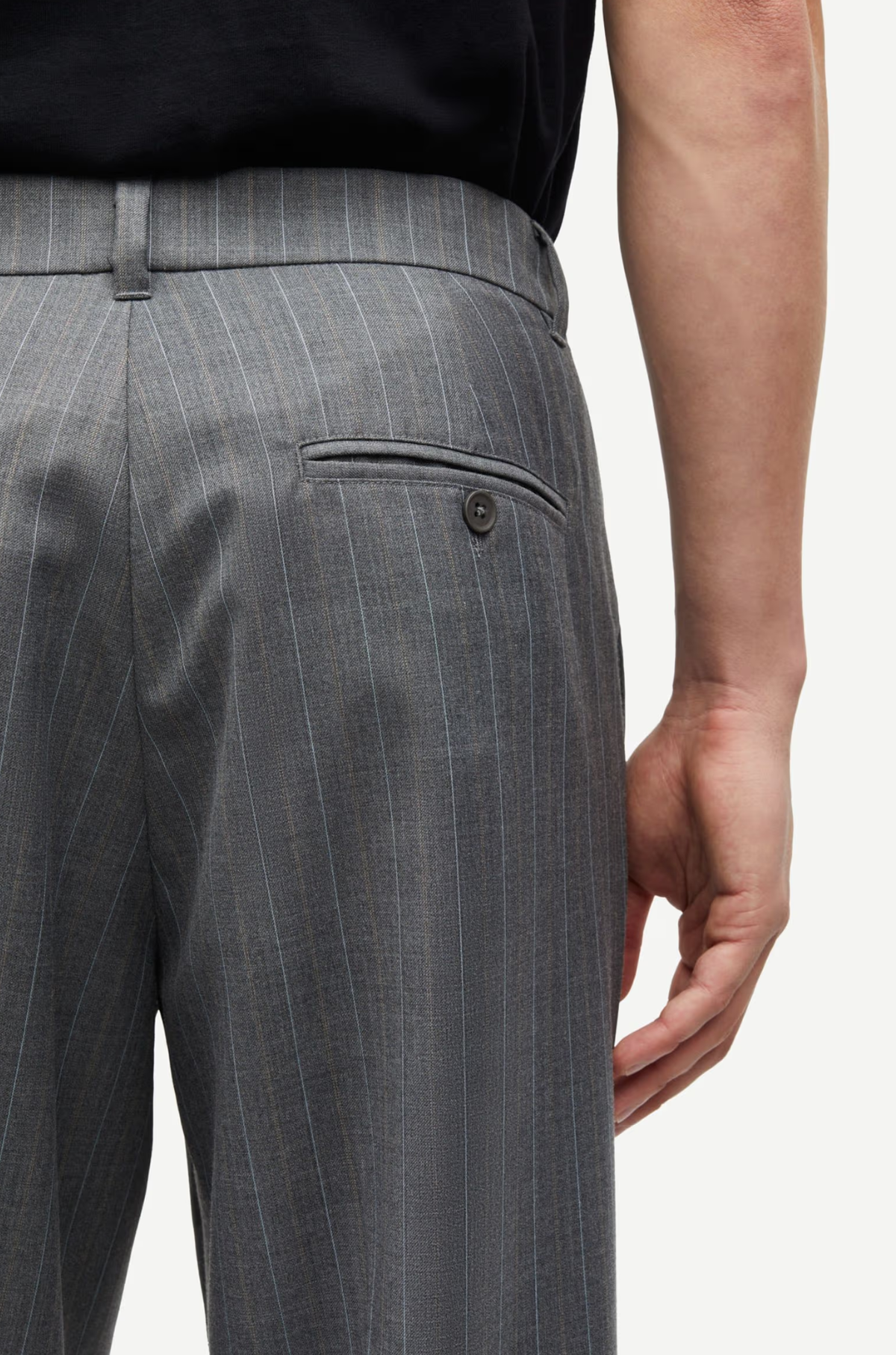Samsøe Samsøe - Sanoah Trousers Grey Pinstripe