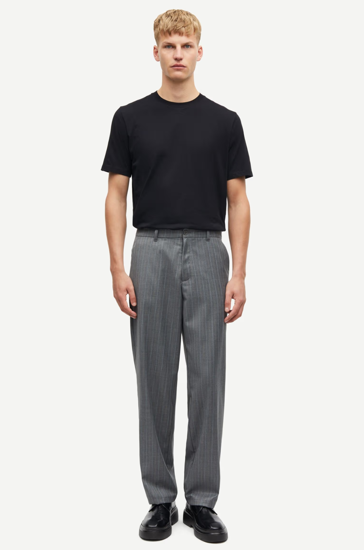 Samsøe Samsøe - Sanoah Trousers Grey Pinstripe