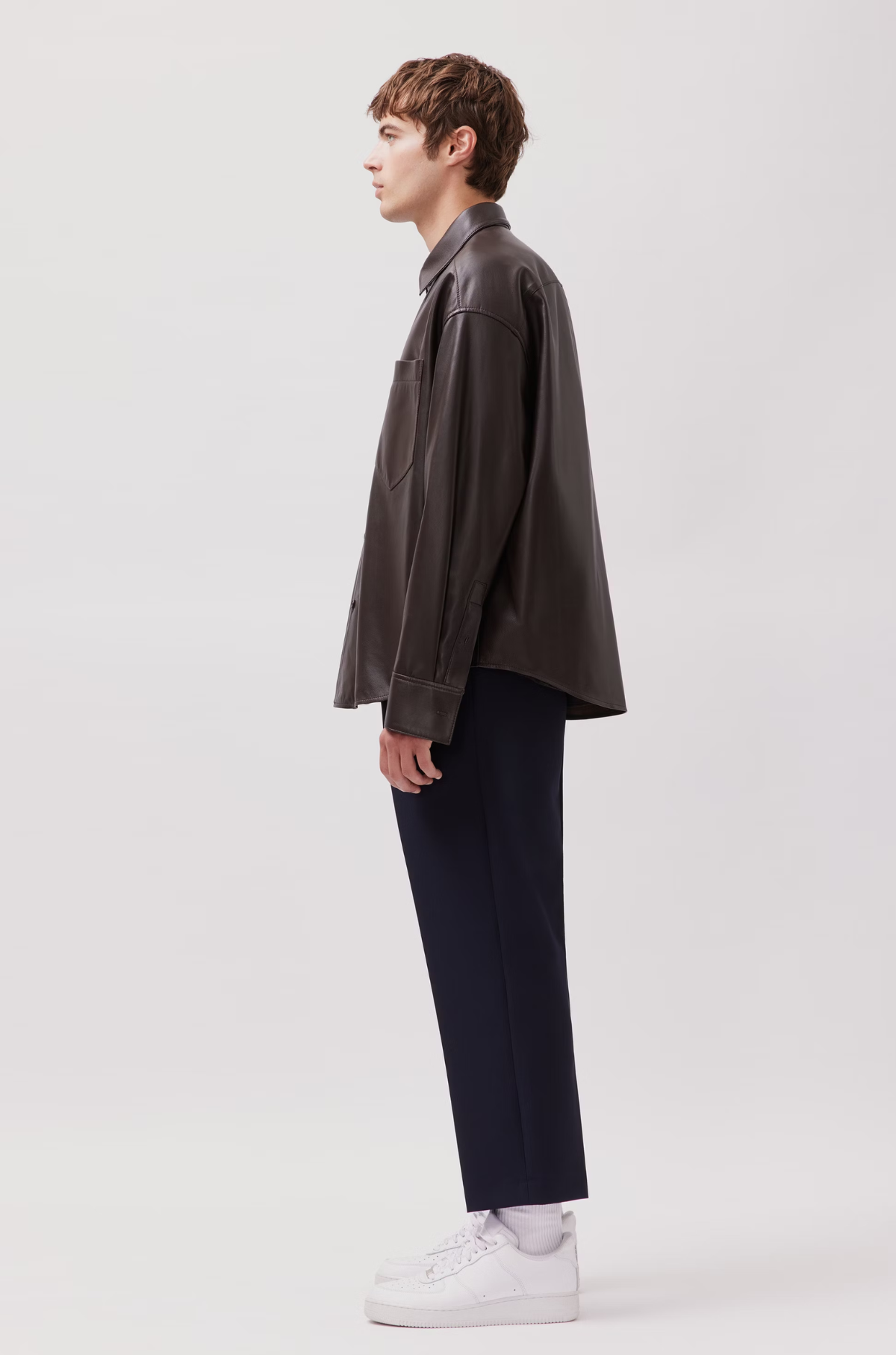Studio Seidensticker - Leather Shirt Brown