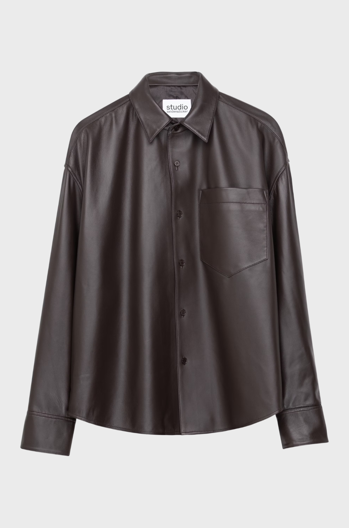 Studio Seidensticker - Leather Shirt Brown