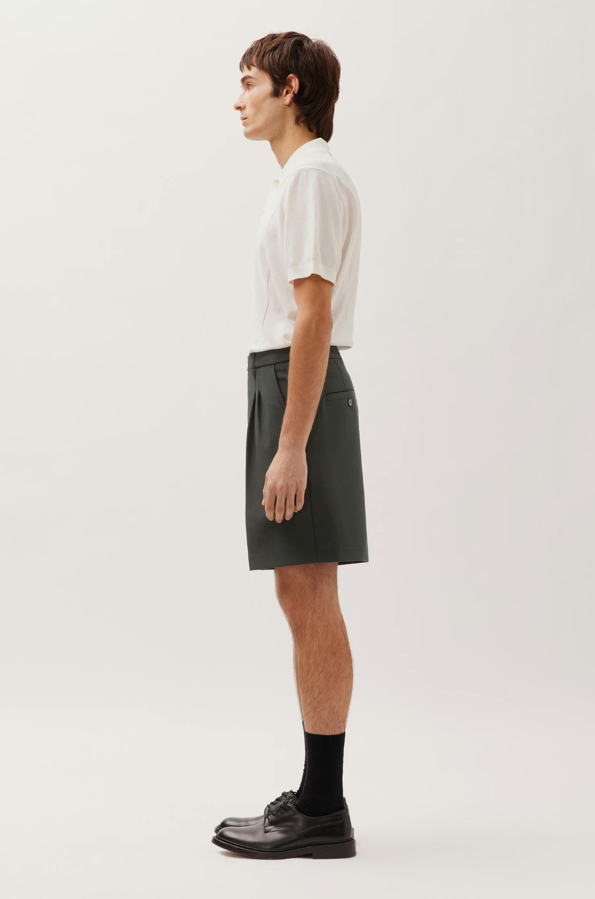 Studio Seidensticker - Pleated Relaxed Fit Shorts Black