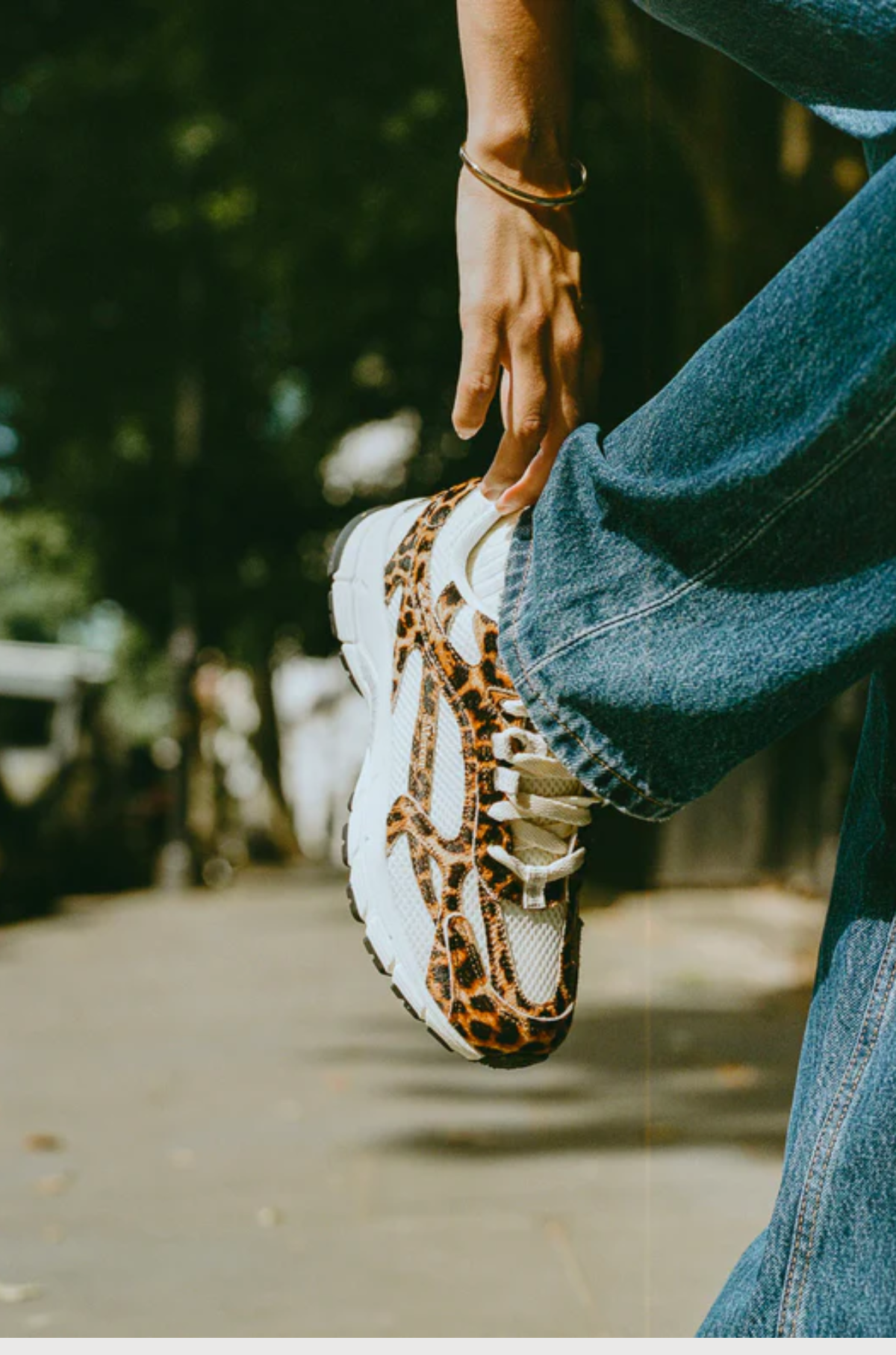 The Mercer Brand - The Re-Run Leopard Off White