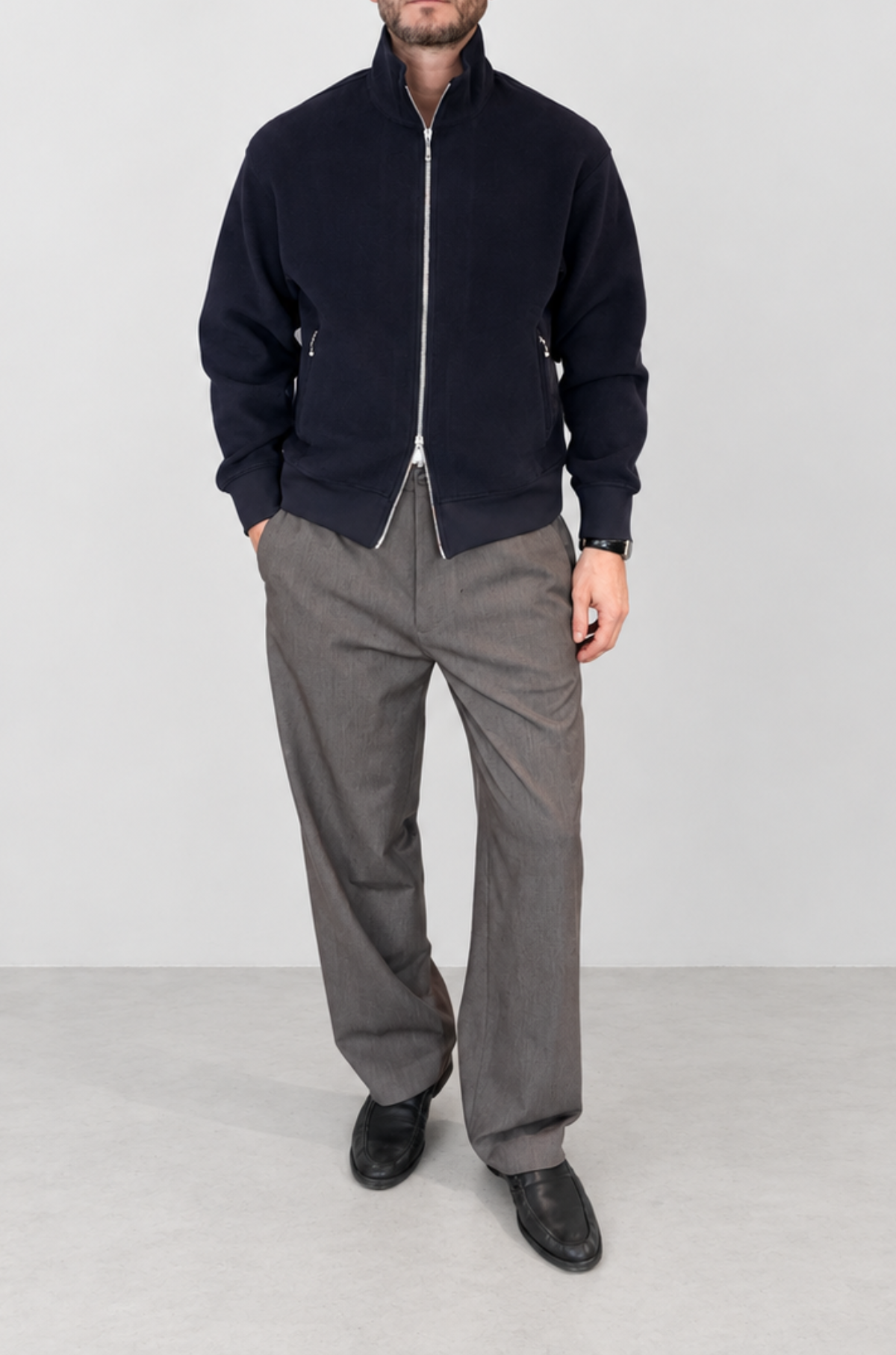 The Qool - Zippo Sweater Navy