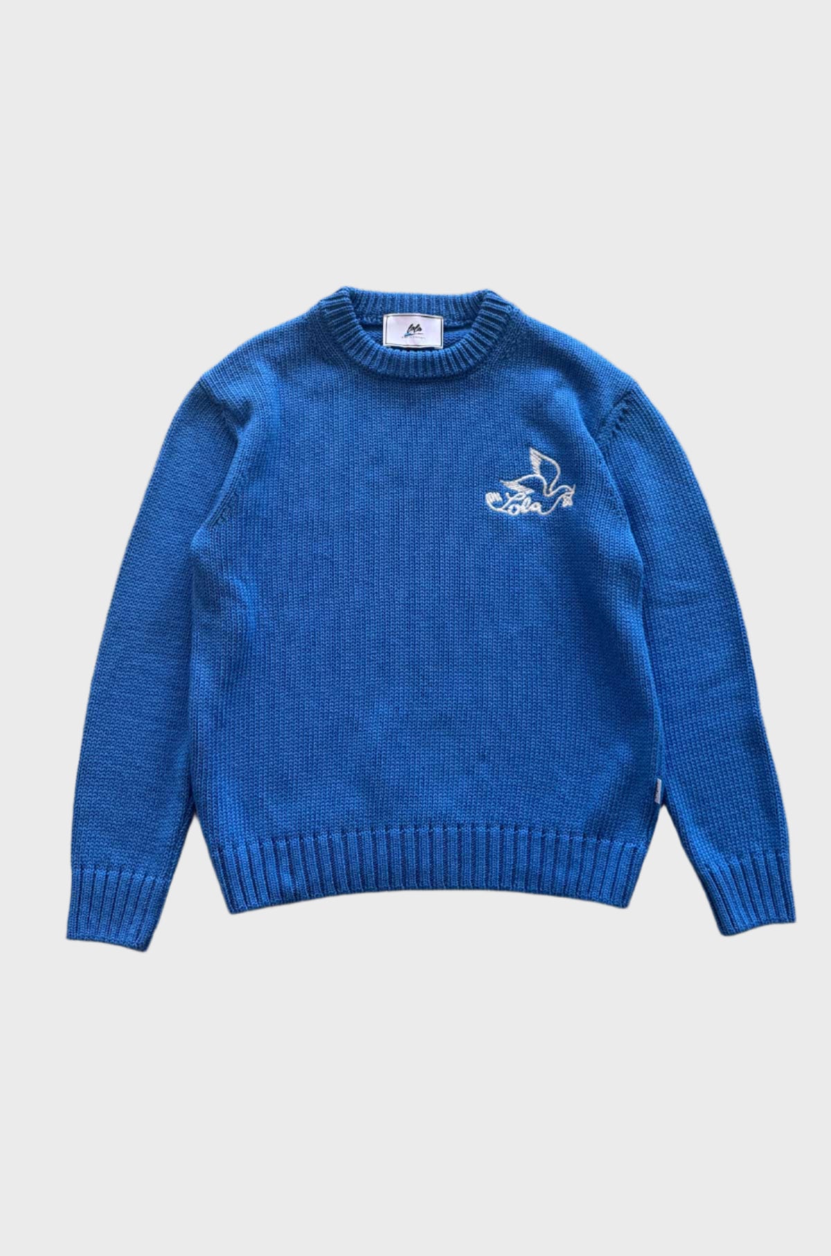 Lola - Knit Sweater Sky Blue Bird
