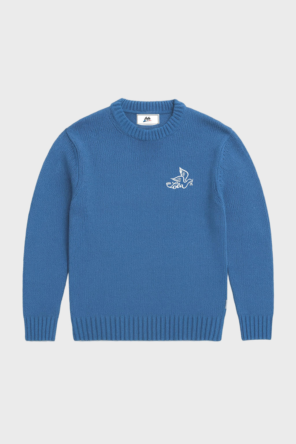 Lola - Knit Sweater Sky Blue Bird