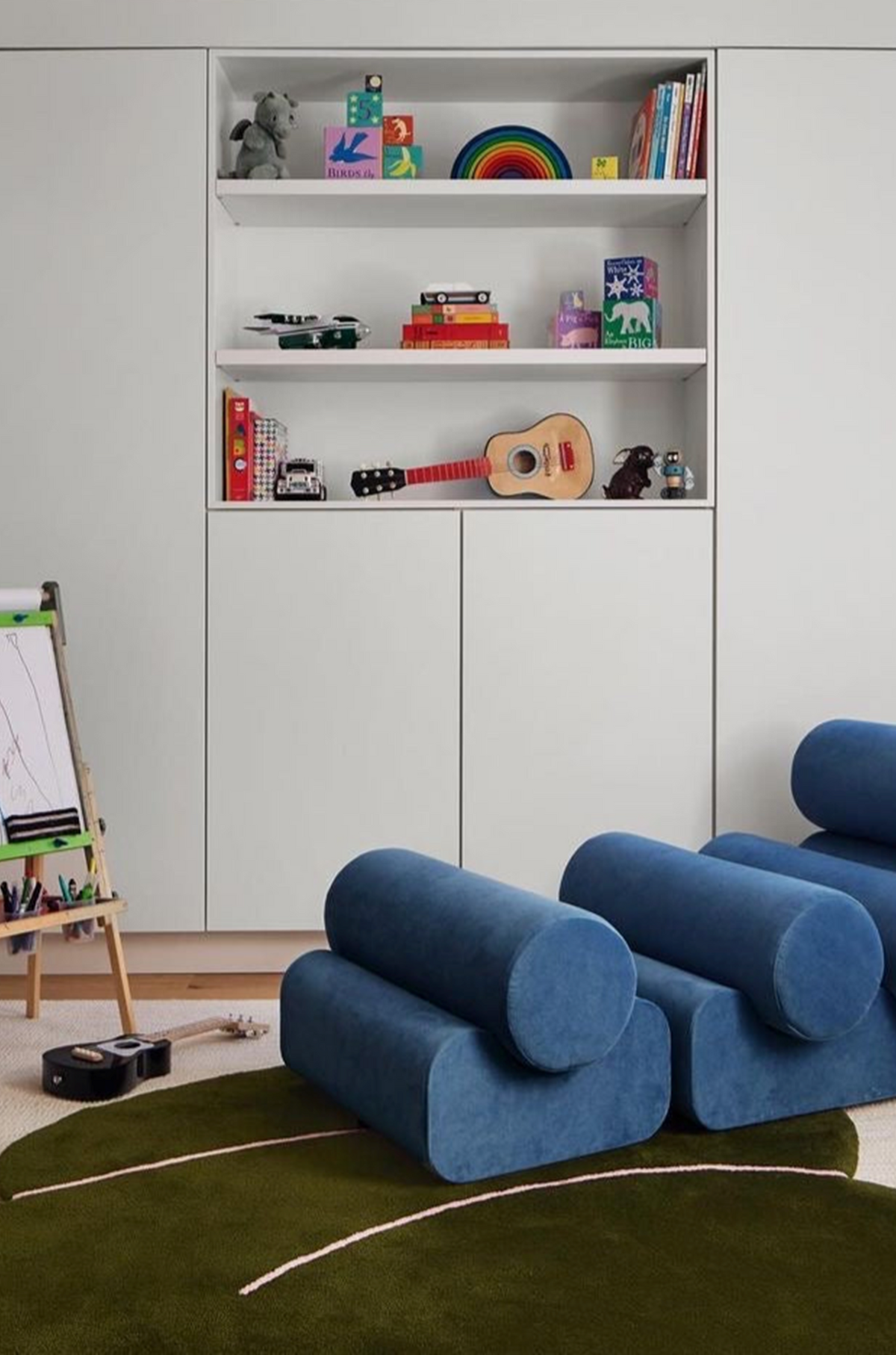 Okej - Moss Green Squiggle Rug