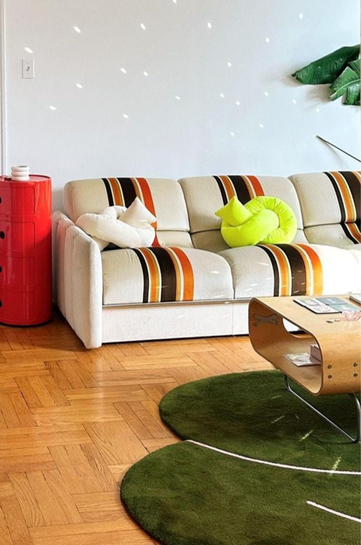 Okej - Moss Green Squiggle Rug