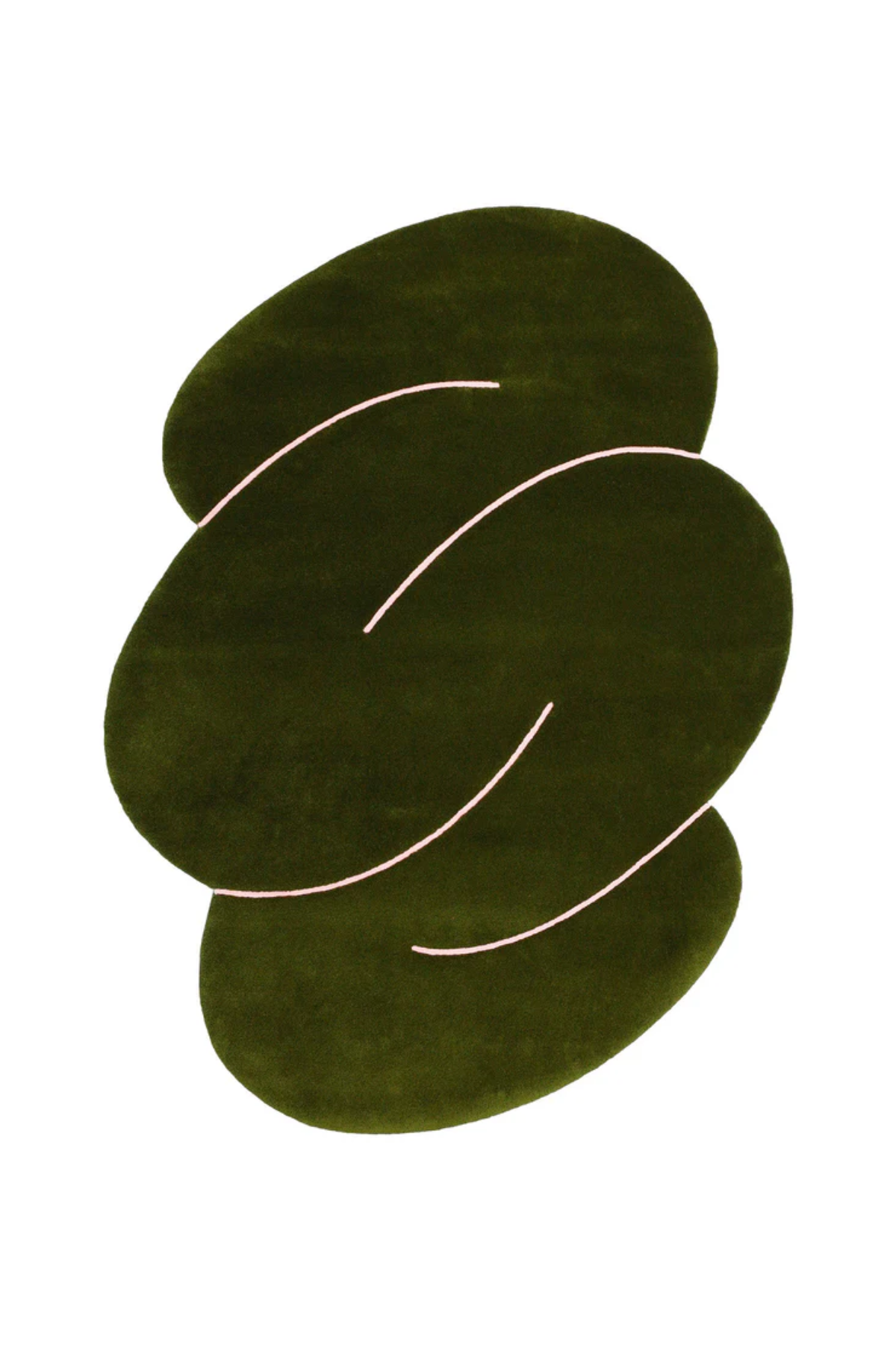 Okej - Moss Green Squiggle Rug