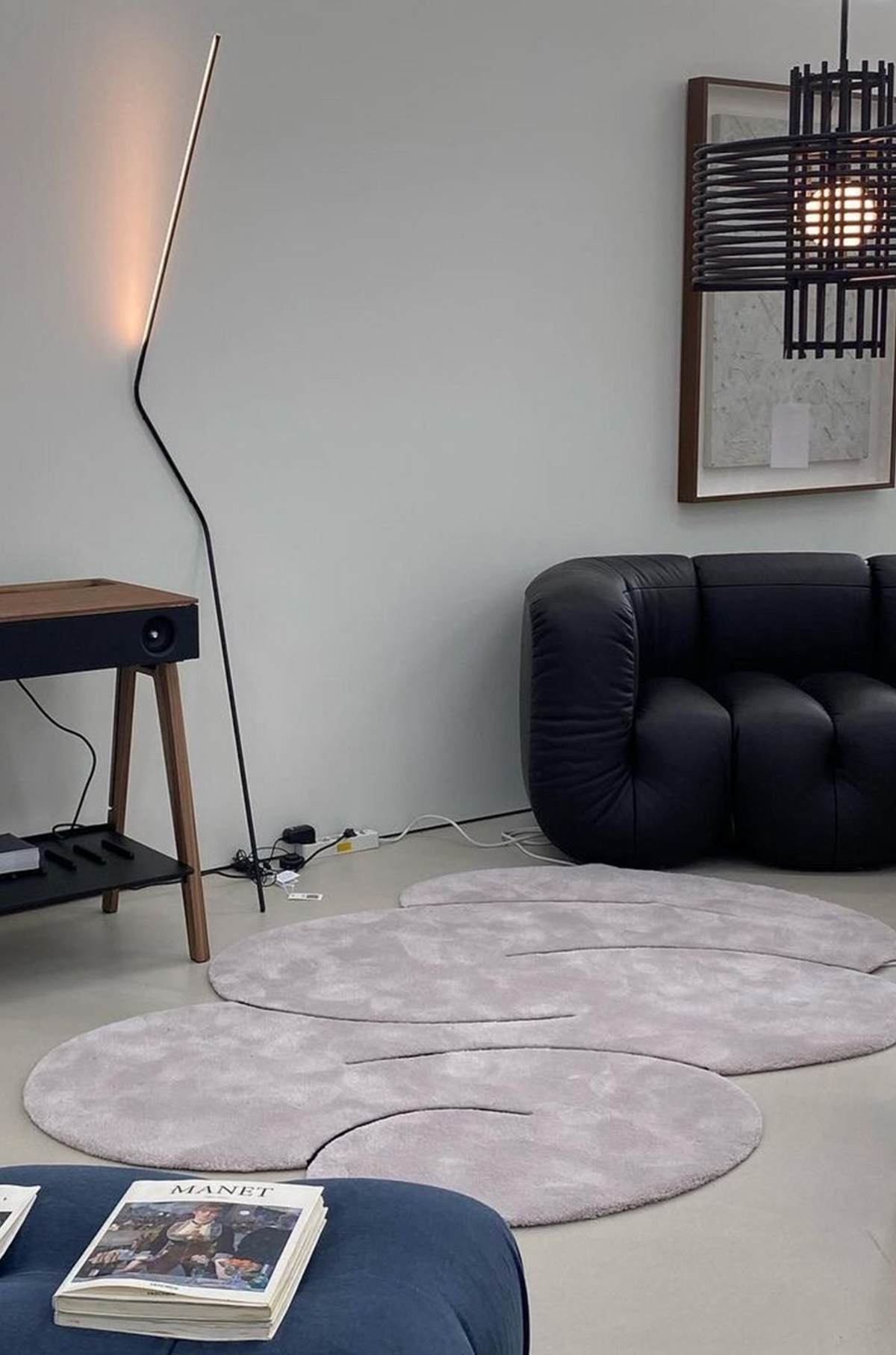 Okej - Squiggle Rug Cloud Gray