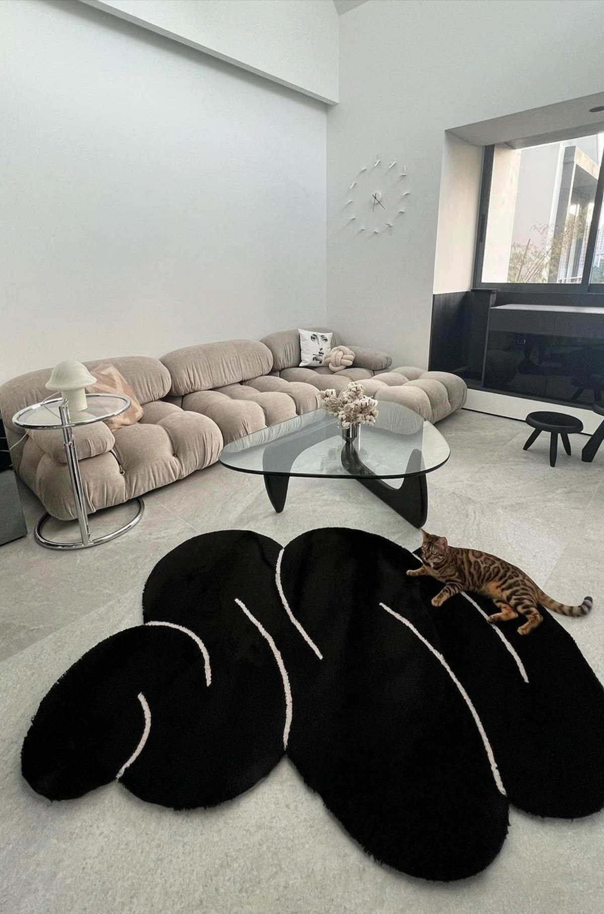 Okej - Squiggle Rug Midnight Black