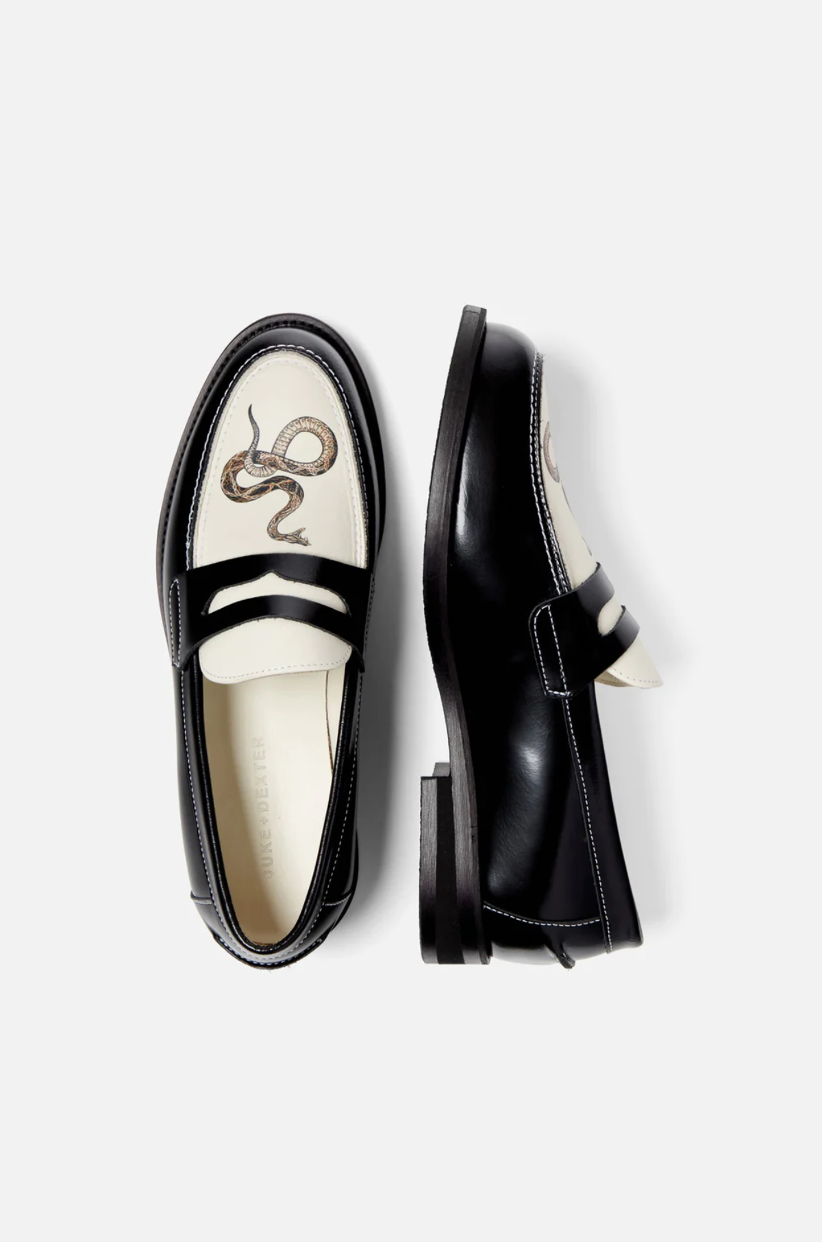 Duke and Dexter - WILDE Snake Penny Loafer