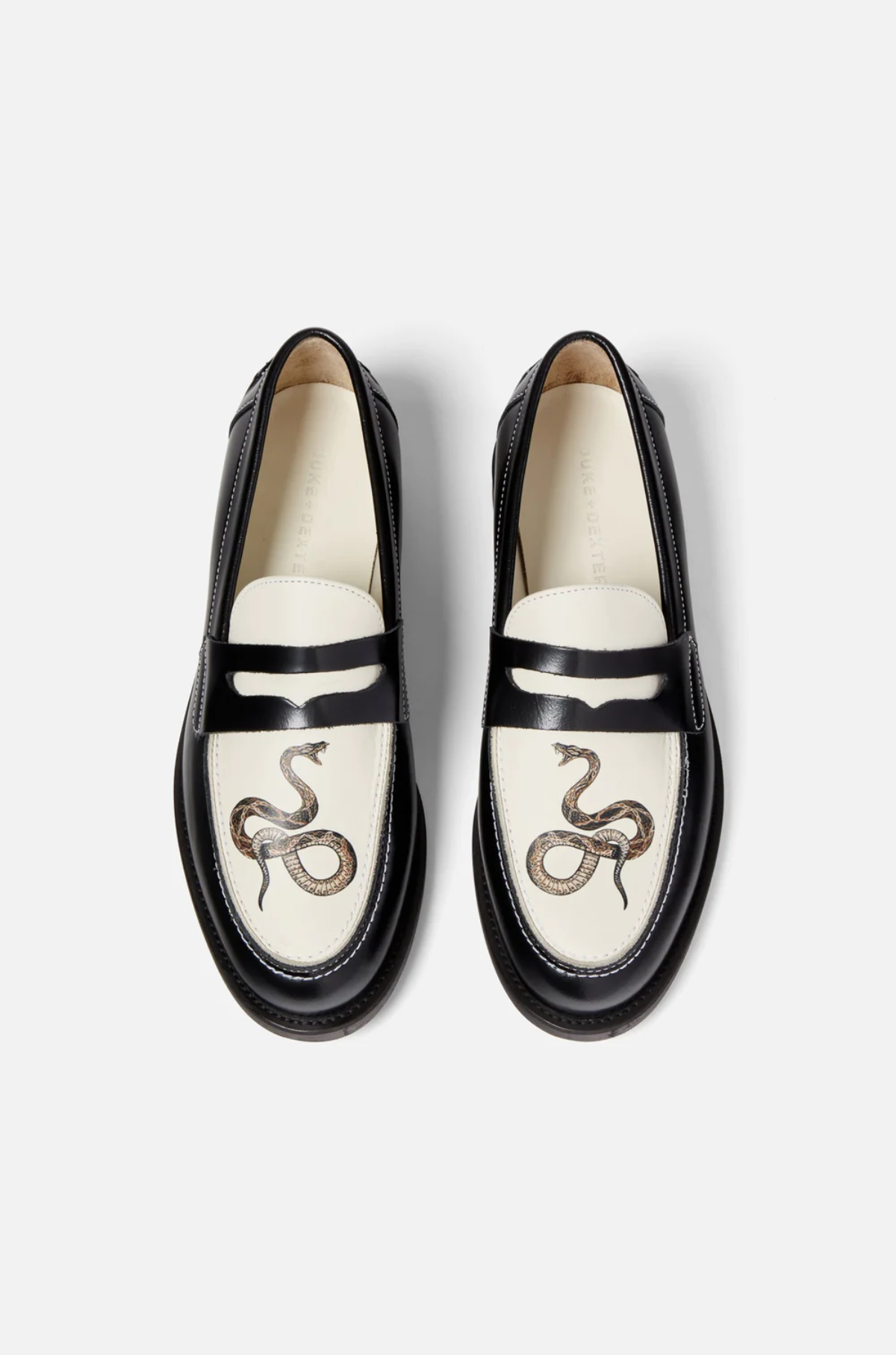 Duke and Dexter - WILDE Snake Penny Loafer