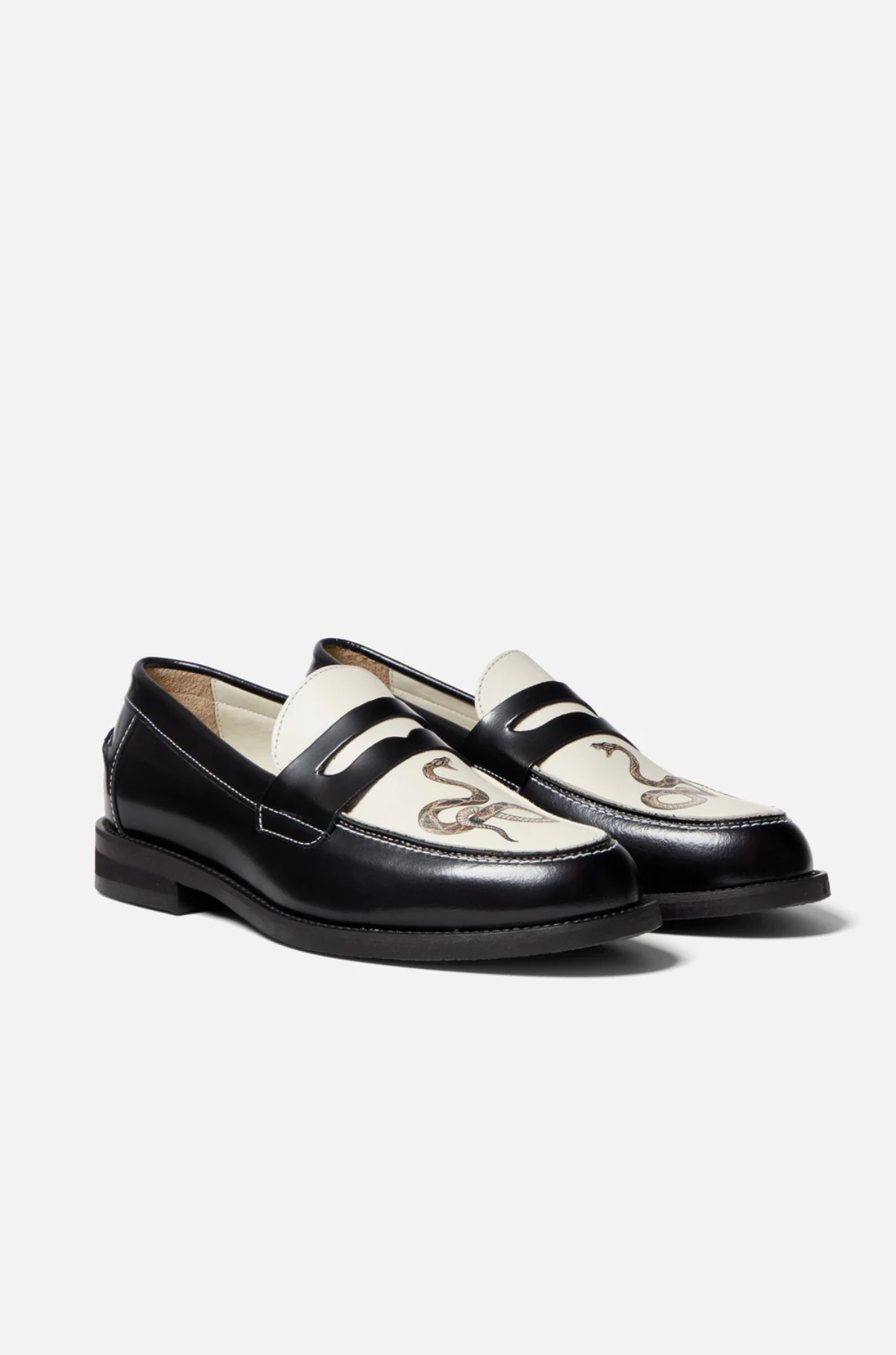 Duke and Dexter - WILDE Snake Penny Loafer