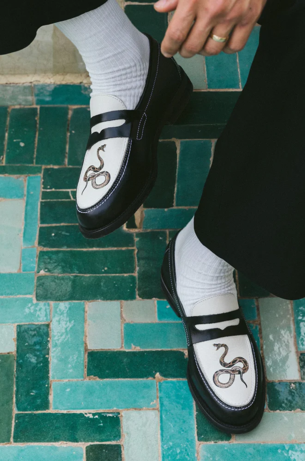 Duke and Dexter - WILDE Snake Penny Loafer
