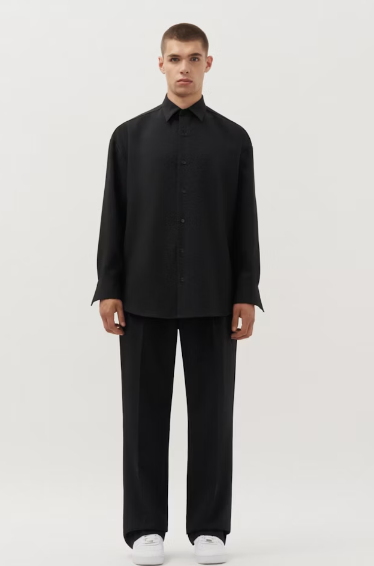 Studio Seidensticker - Gender Natural Wide Shirt Black