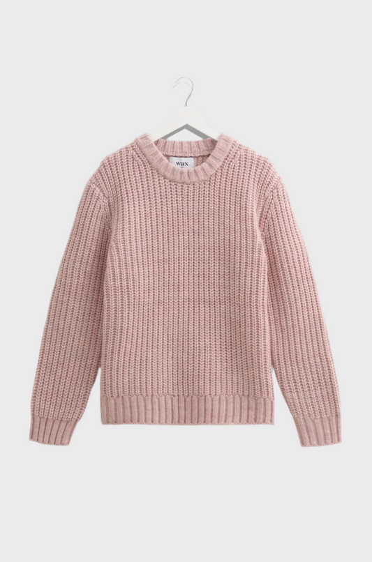 Wax London - Wilde Crew Thick Knit Pink