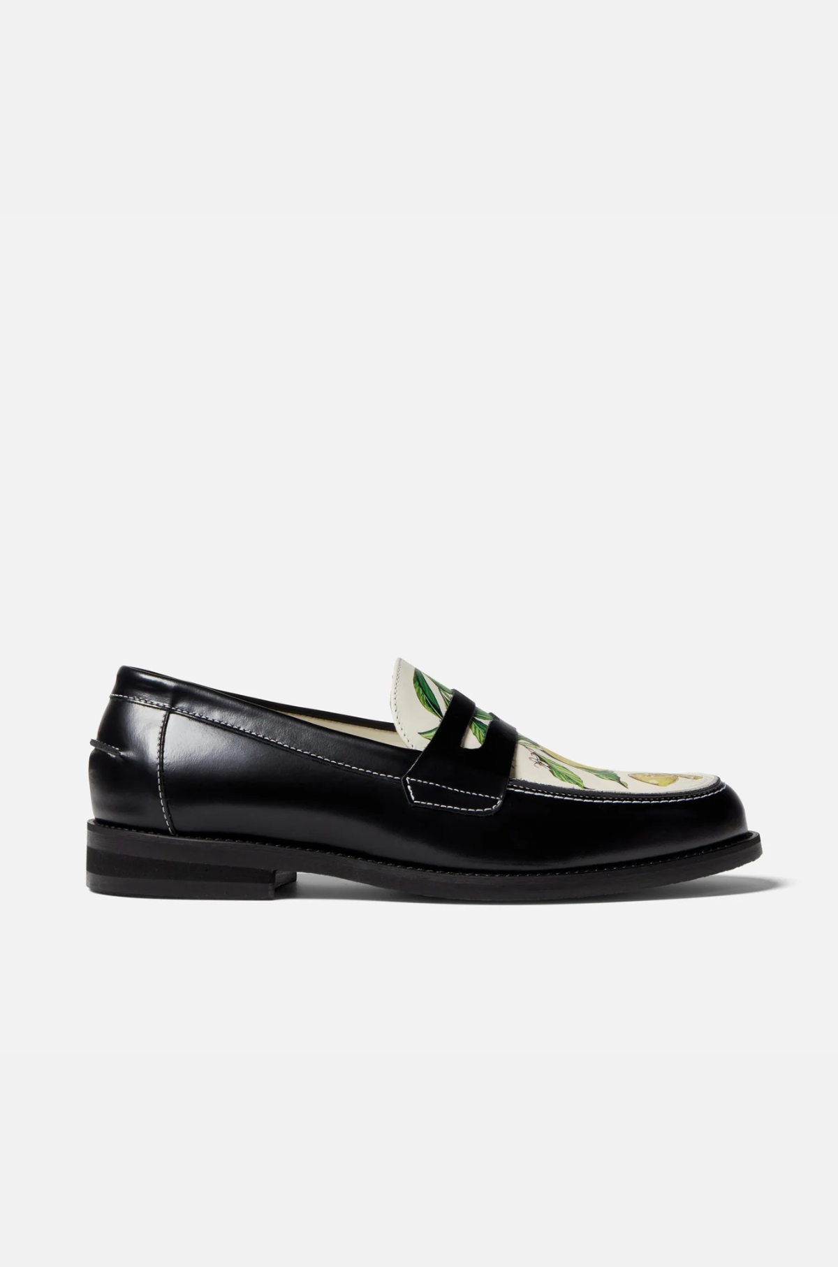 Duke and Dexter - Wilde Black White Lemon Penny Loafer