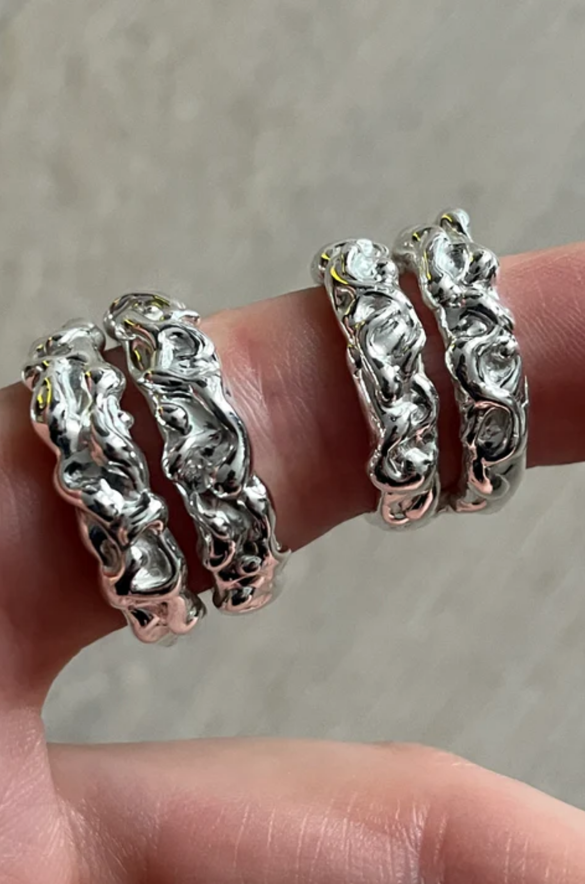 Ursina - Silver Double Circe Ring
