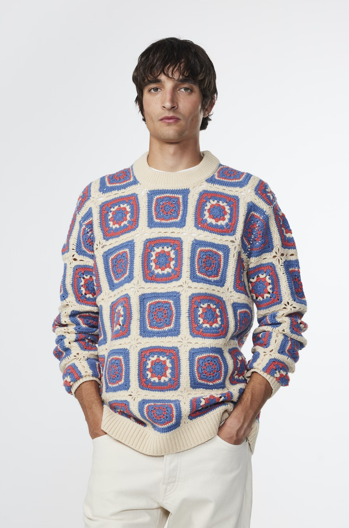 NN07 - Crochet Crewneck Sweater 6532