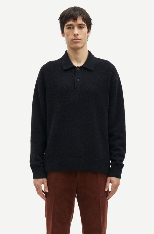 Samsoe Samsoe - Sanino Polo Sweater Black