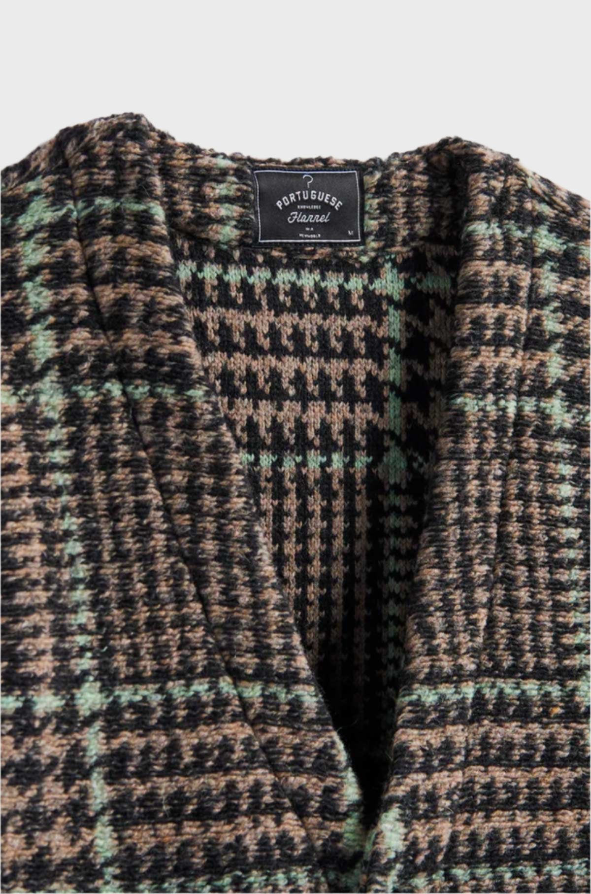 Portuguese Flannel - Gales Cardigan Back Green