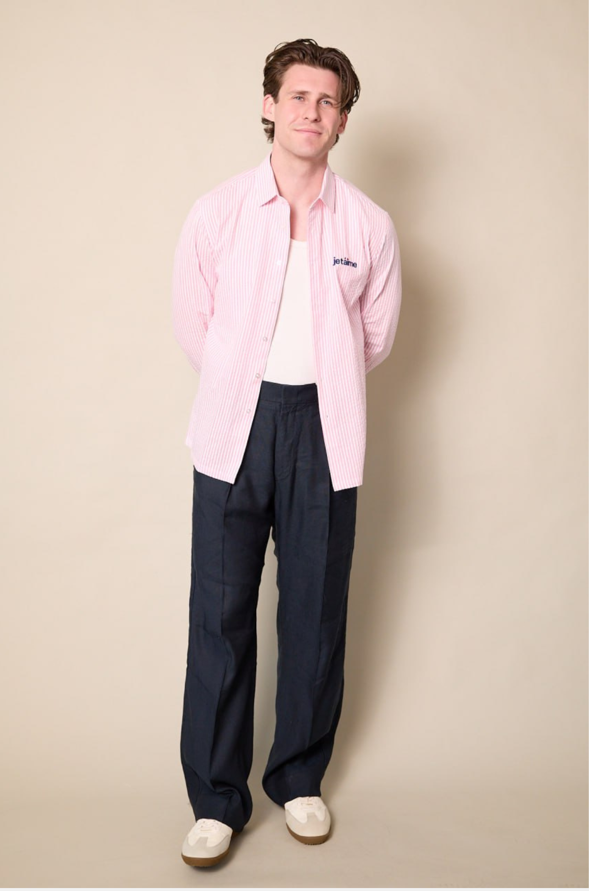 Lola - Seersucker Shirt Rose Stripes