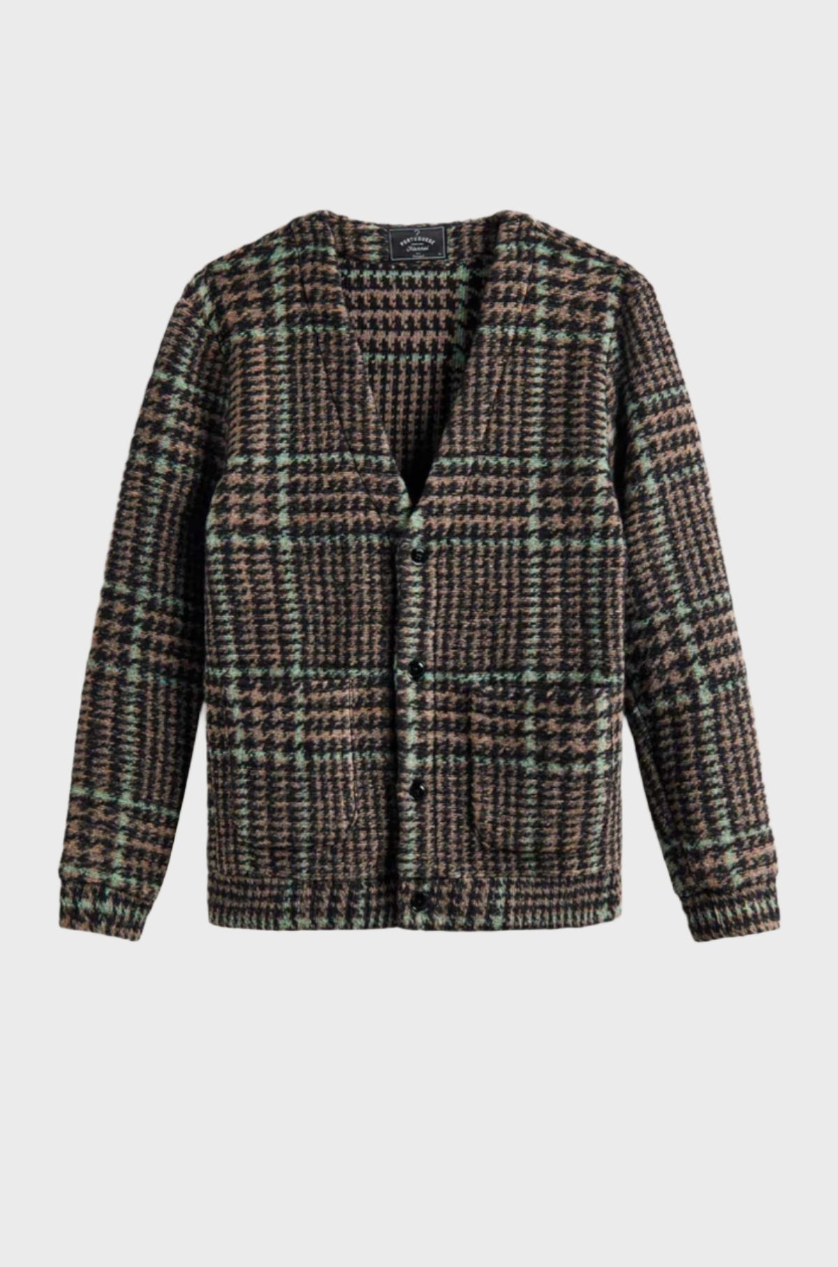 Portuguese Flannel - Gales Cardigan Back Green