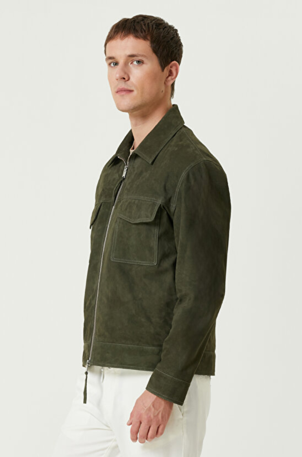 Arma - Kale Goat Suede Sturdy Leather Jacket