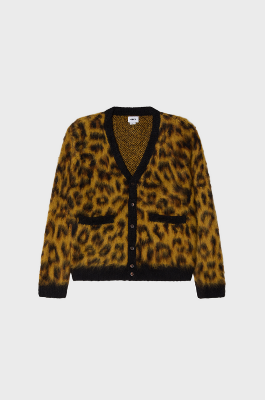 Obey -Obey Patron Cardigan Leopard