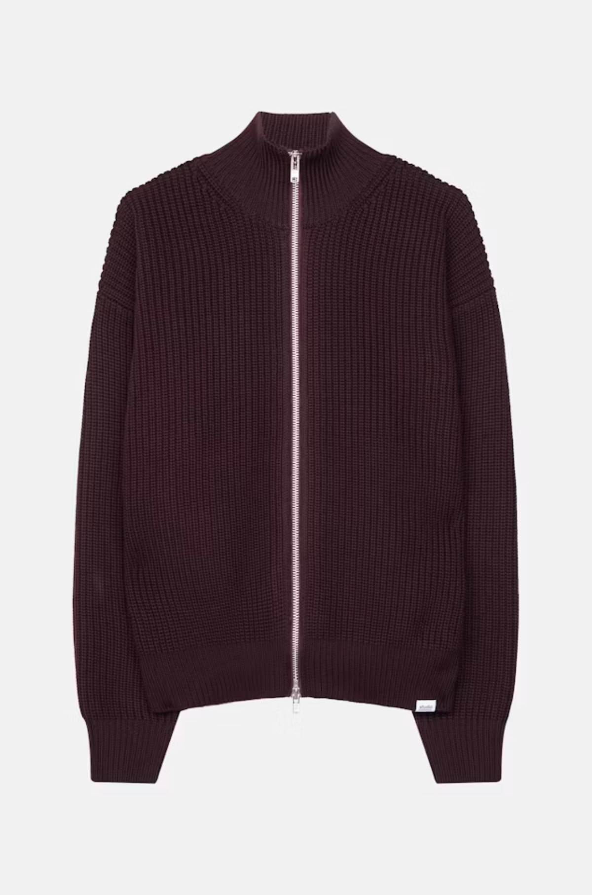 Studio Seidensticker - Merino Knit Zip Jacket Wine