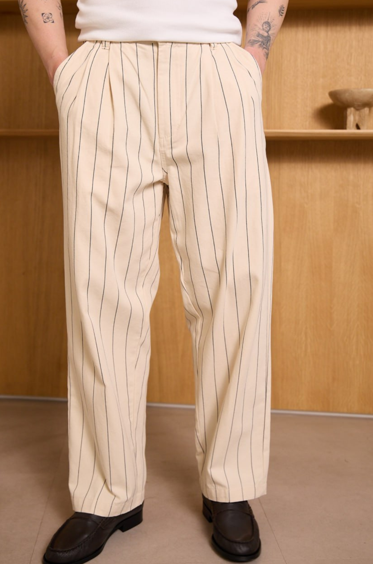 Obey - Foster Pleated Stripe Pant