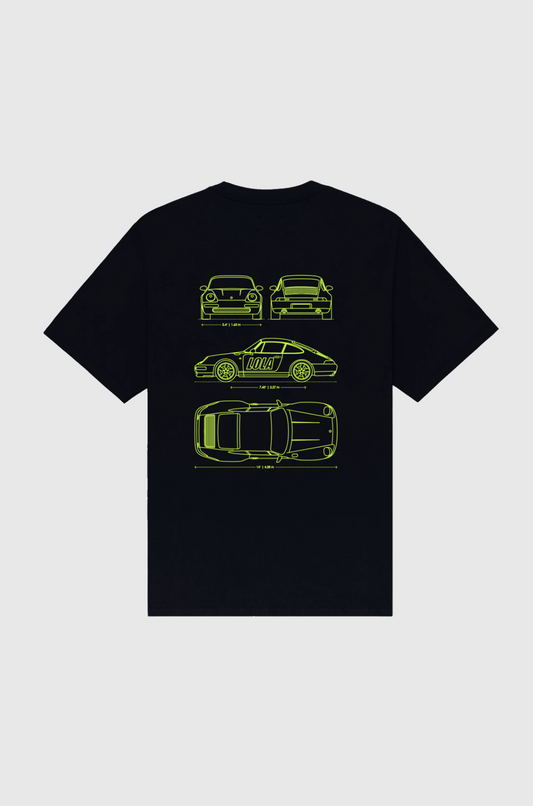 Lola - Made in France Tee 911 Lime Black